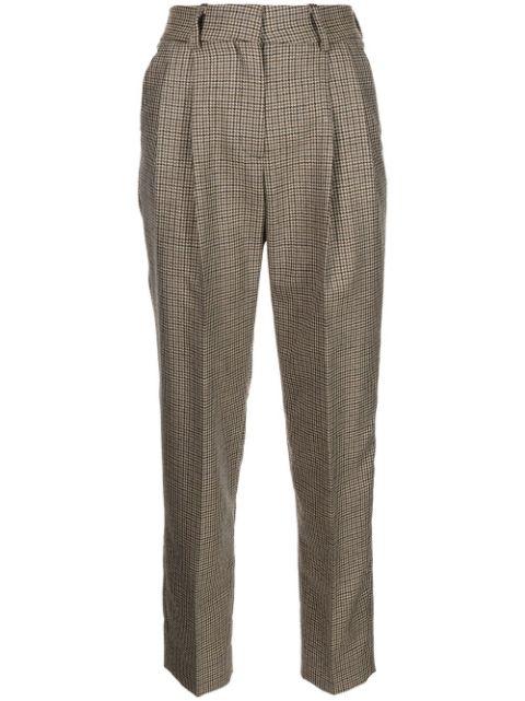 houndstooth straight-leg cut trousers by BLAZE MILANO