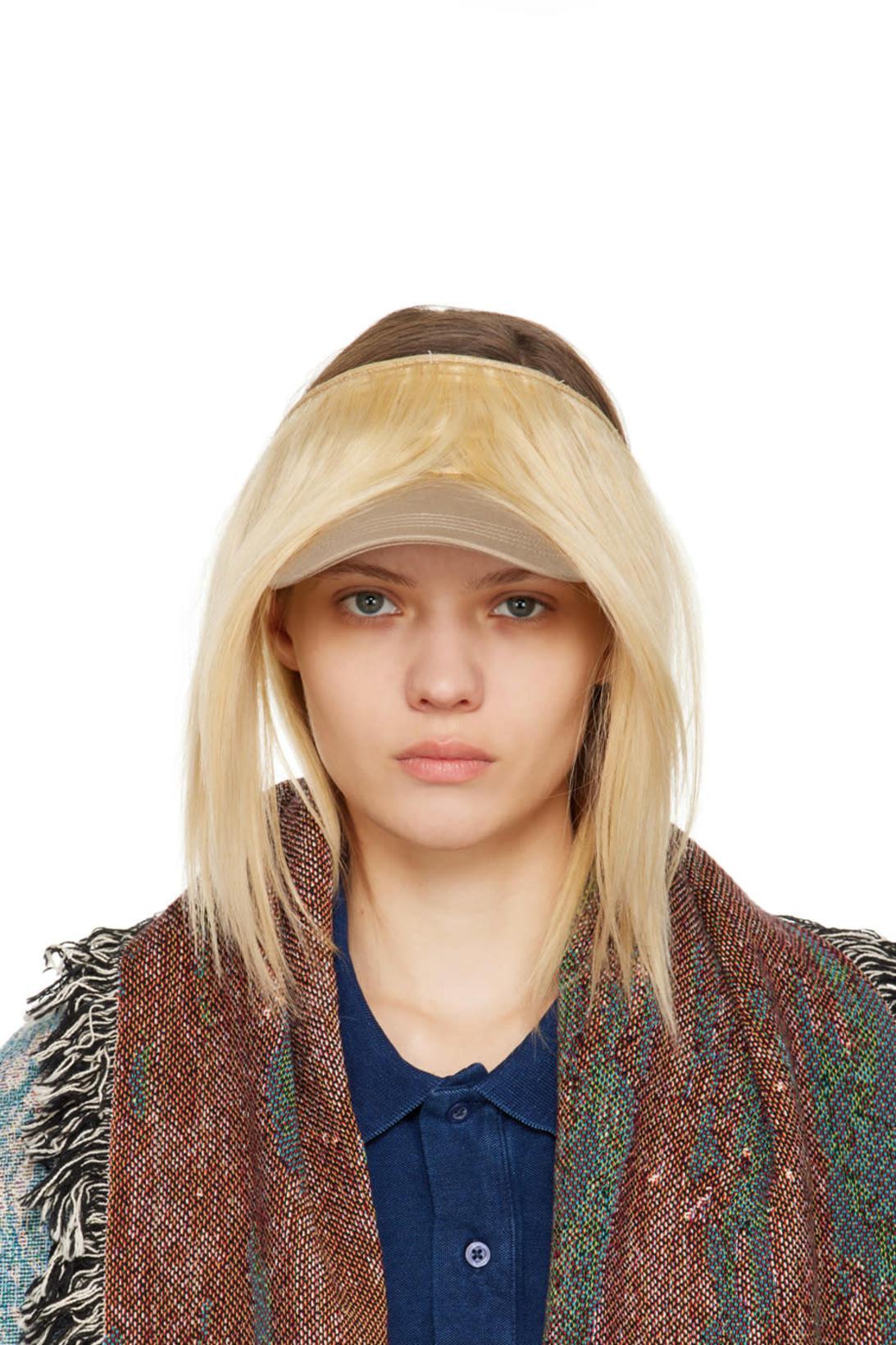 Beige Coiffure Straight Hair Cap by BLESS