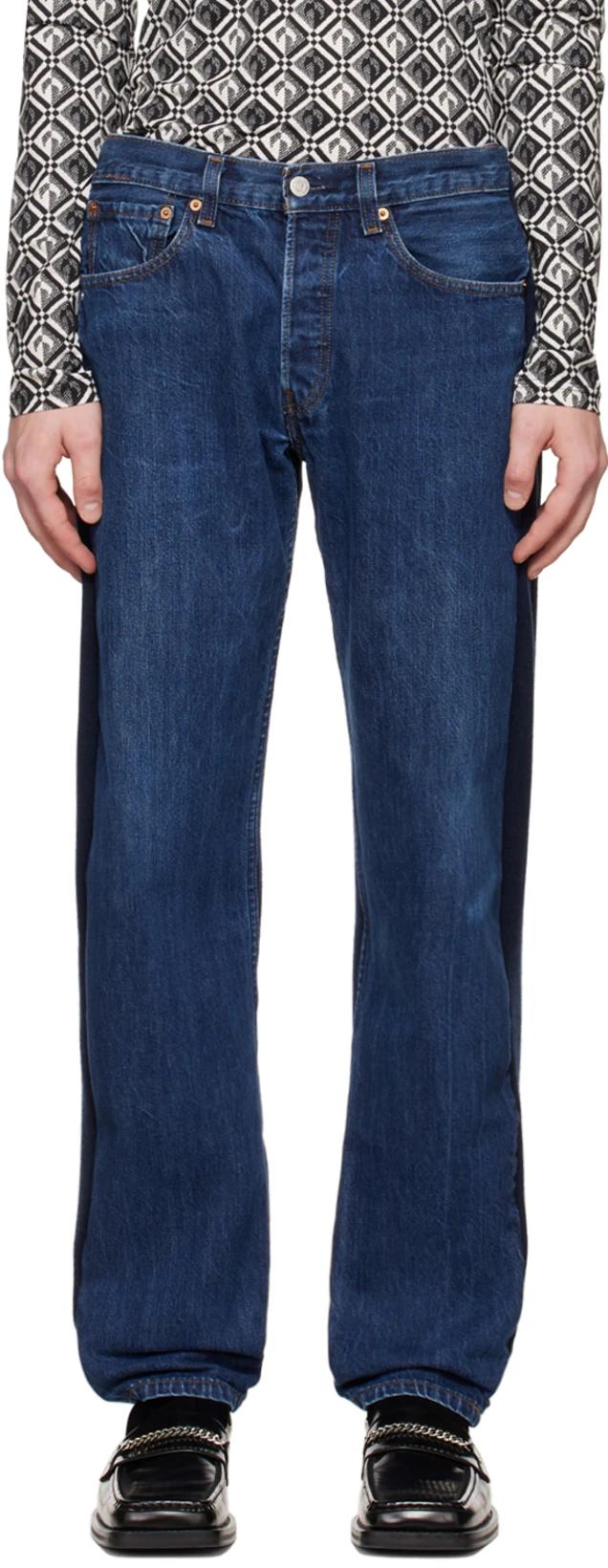 Indigo Jeansfrontjogger Sweatpants by BLESS