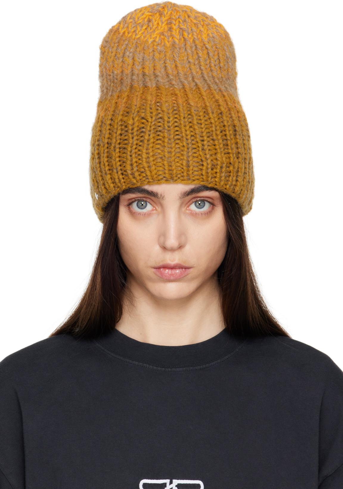Yellow Nº73 Chiengora Beanie by BLESS