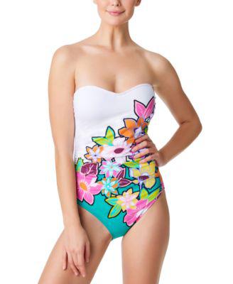 Women's Color Crush Shirred One-Piece Swimsuit by BLEU BY ROD BEATTIE