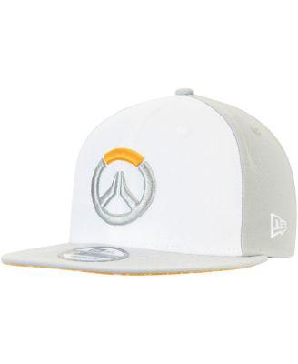 Men's New Era White Overwatch Gamer Logo 9FIFTY Adjustable Snapback Hat by BLIZZARD