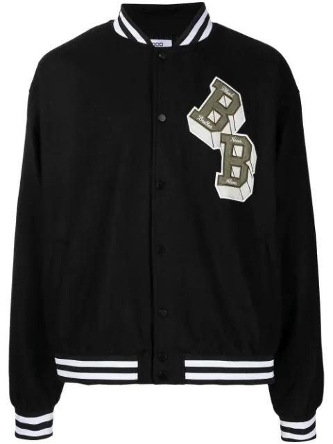 logo-patch bomber jacket by BLOOD BROTHER