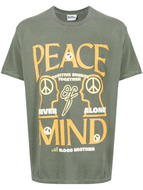 slogan-print T-shirt by BLOOD BROTHER