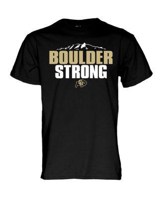 Men's Black Colorado Buffaloes Boulder Strong T-shirt by BLUE 84