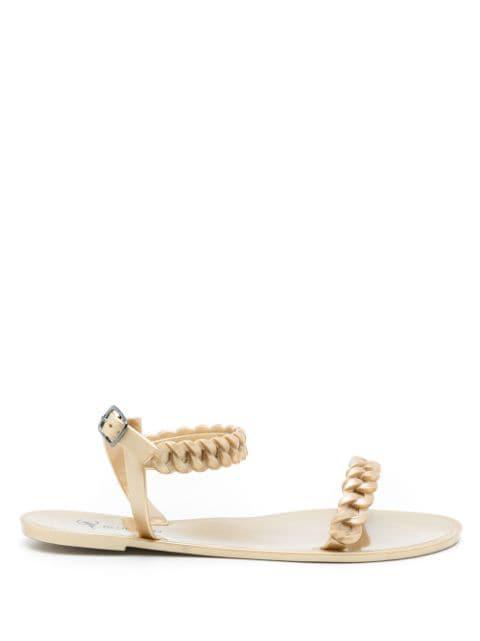 chain-detail buckle-fastening sandals by BLUE BIRD SHOES