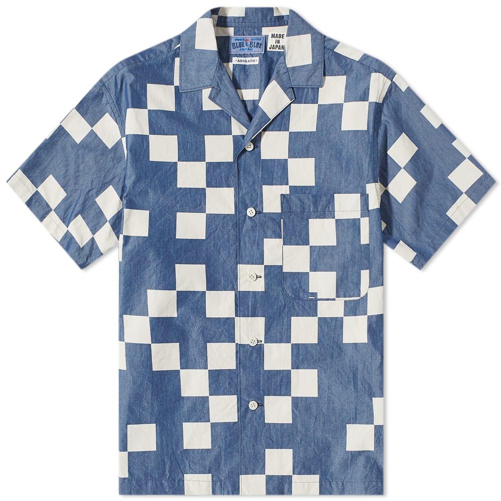 Blue Blue Japan Checkerboard Bassen Vacation Shirt by BLUE BLUE JAPAN