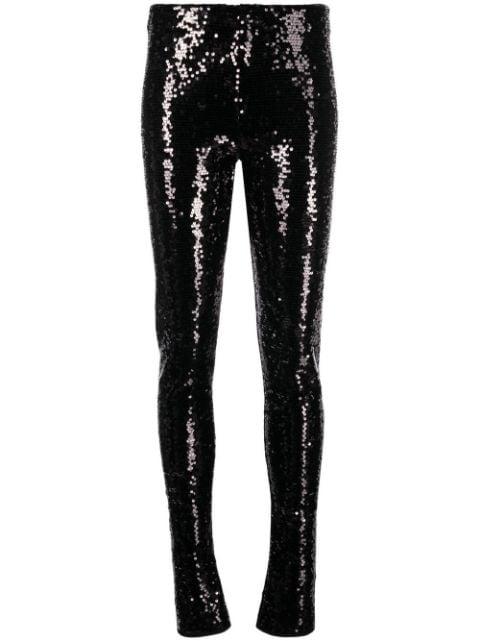 sequin knitted trousers by BLUMARINE