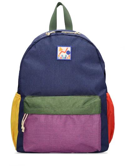 Color block recycled nylon backpack by BOBO CHOSES