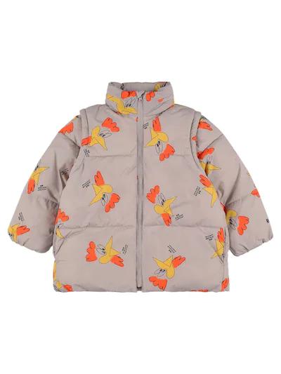 Printed recycled nylon puffer jacket by BOBO CHOSES