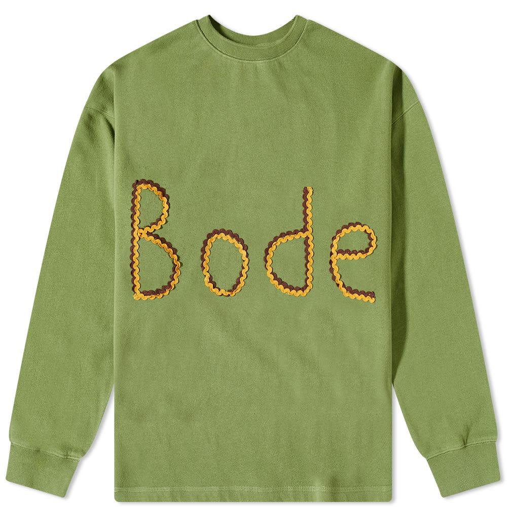 BODE Rickrack Embroidered Logo Crew Sweat by BODE