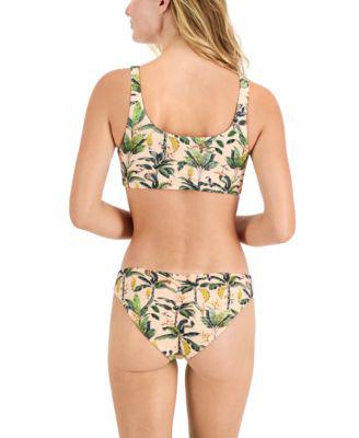 Juniors' Reversible Tropical Leaf-Print Bikini Top & Matching Bottoms by BODY GLOVE