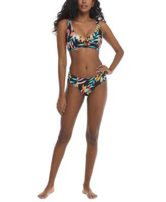 Juniors' Tropical-Print Scoop Bikini Top & Swim Bottoms by BODY GLOVE