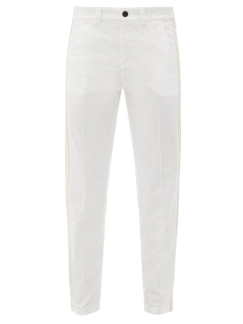 Eddi side-stripe cotton-blend golf trousers by BOGNER