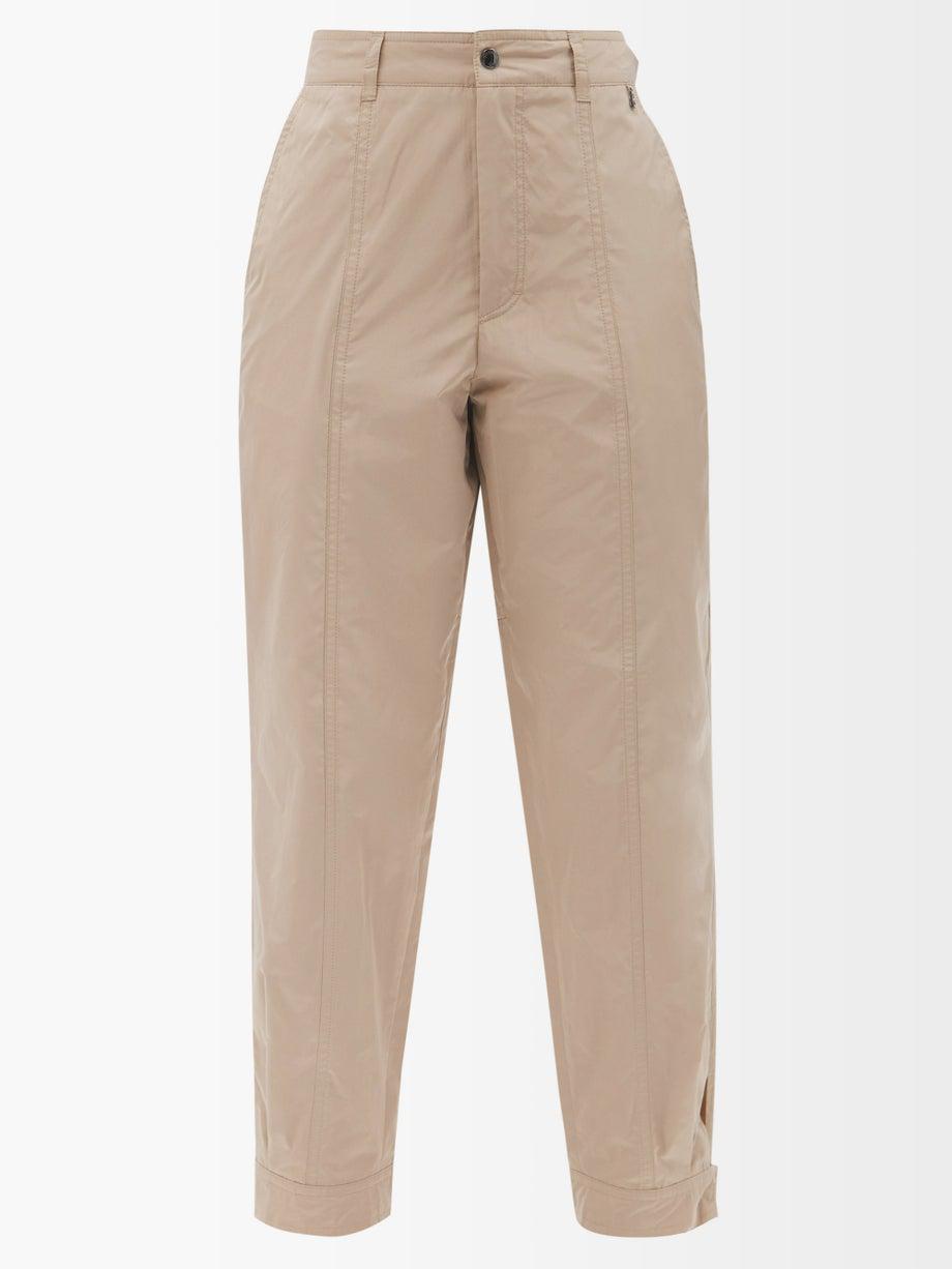 Kim pleated button-cuff taffeta golf trousers by BOGNER