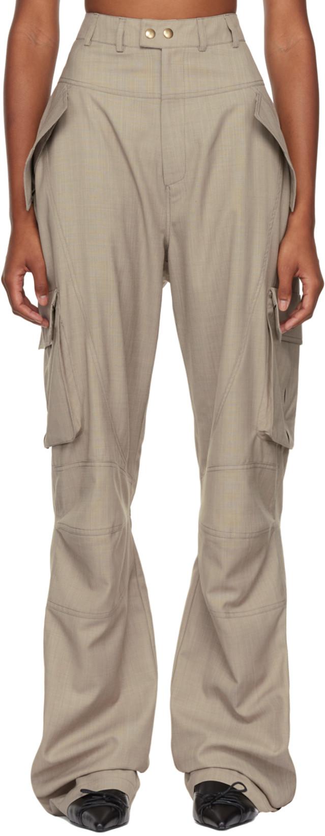 Taupe Min Trousers by BONBOM