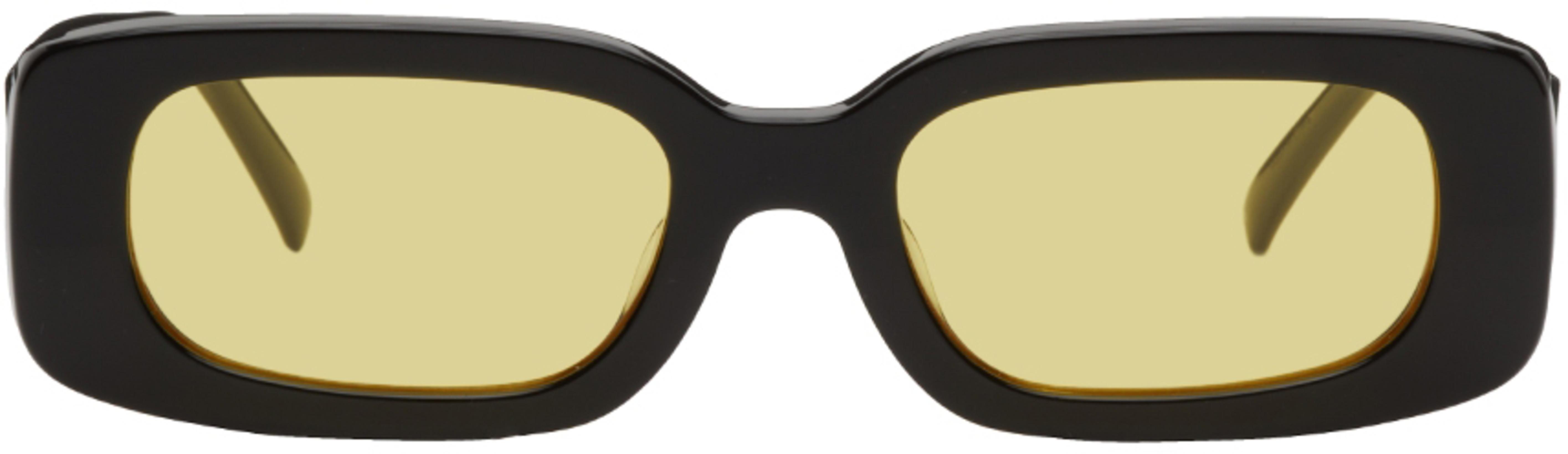Black & Yellow Show & Tell Sunglasses by BONNIE CLYDE