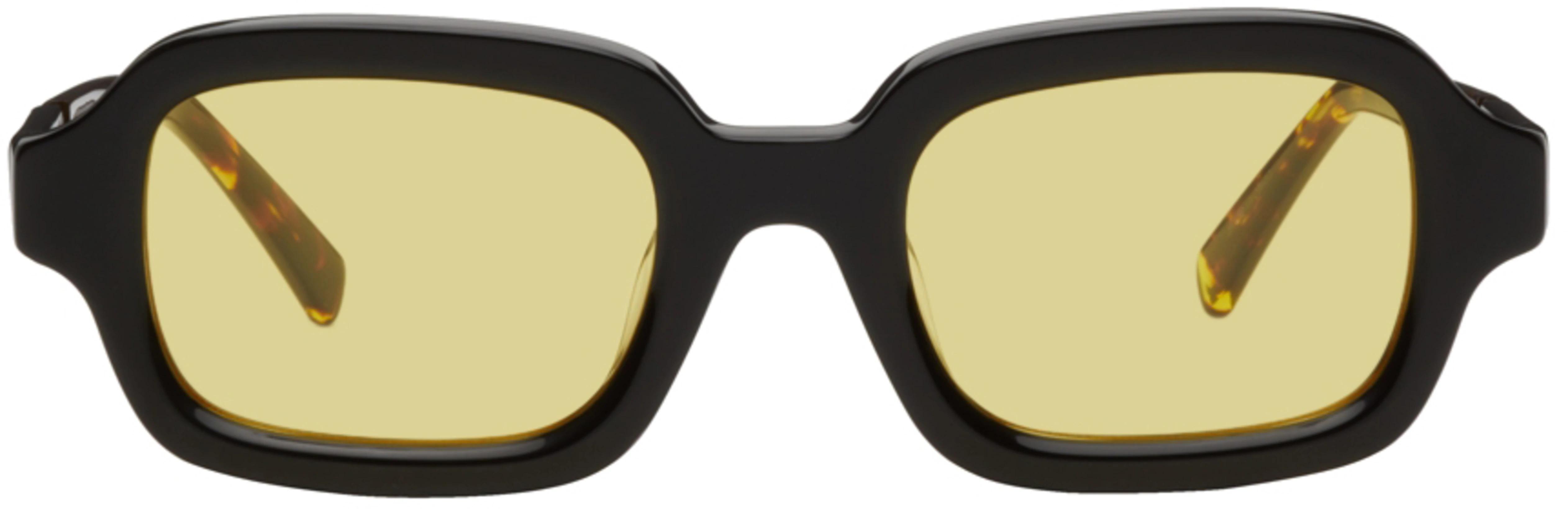Black & Yellow Shy Guy Sunglasses by BONNIE CLYDE