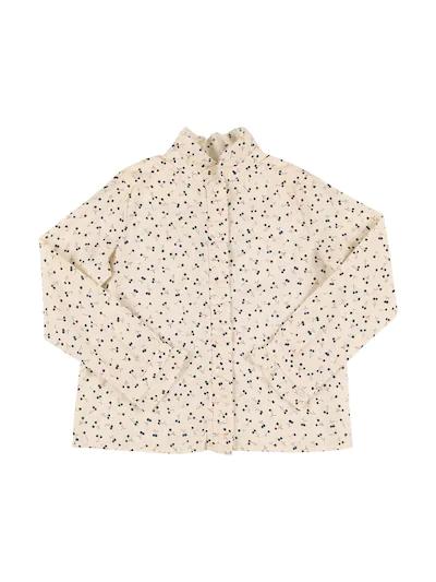 Printed cotton poplin shirt by BONPOINT