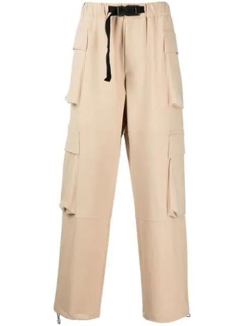 belted loose-fit trousers by BONSAI