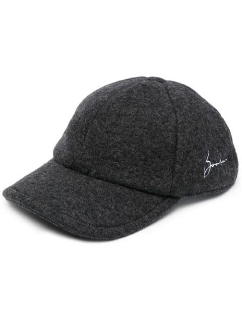 felted logo-embroidered cap by BONSAI