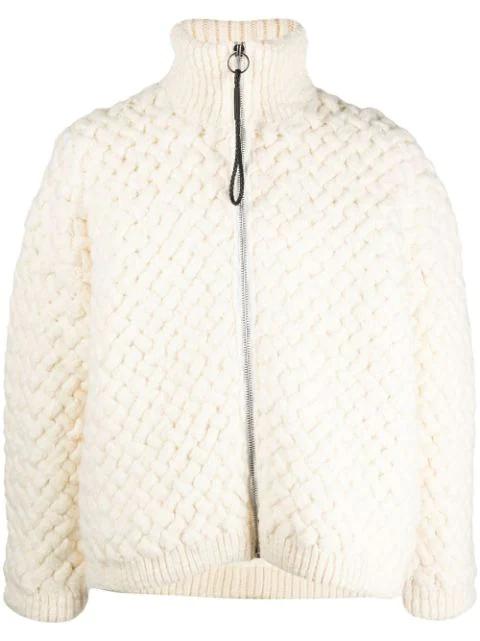 interwoven wool jacket by BONSAI