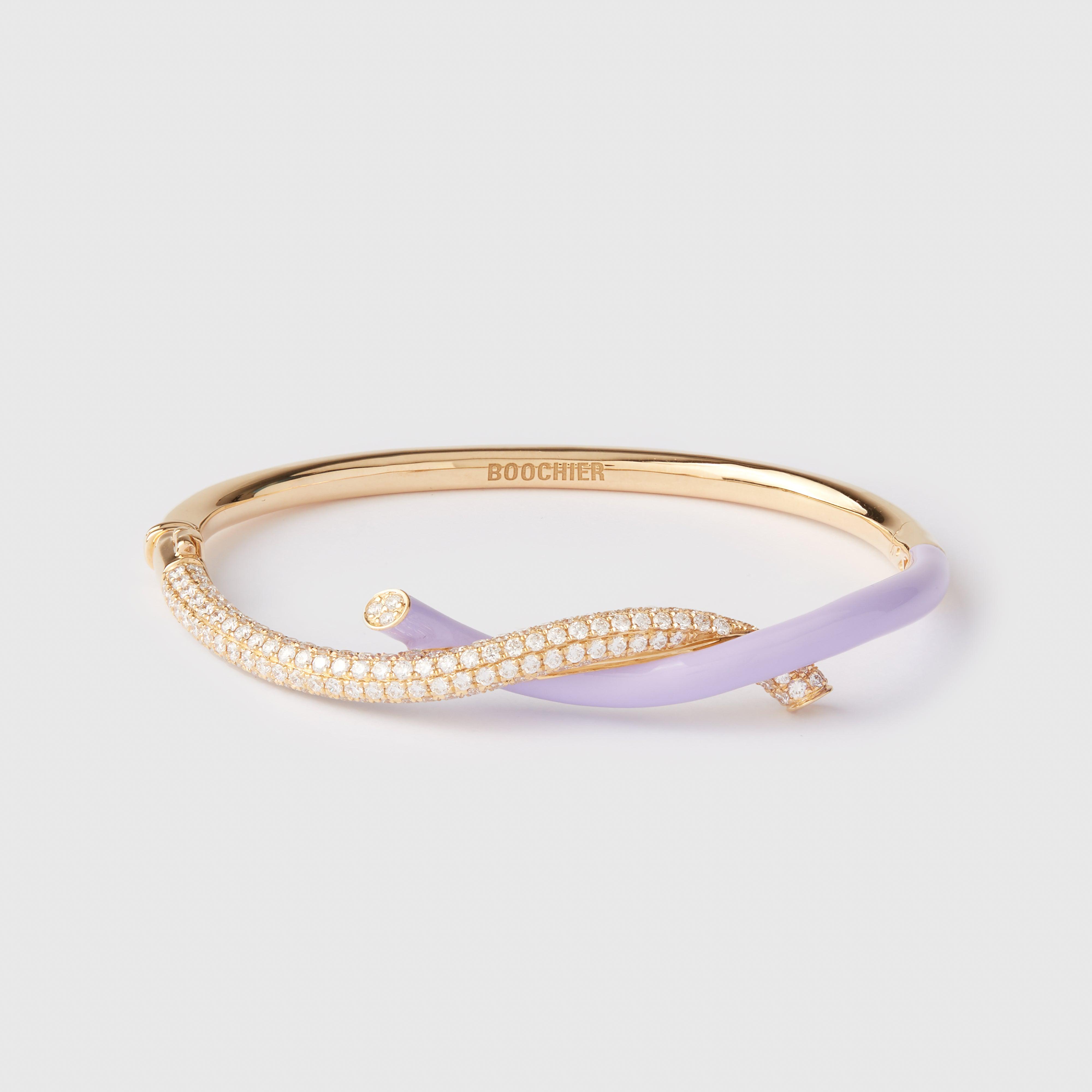 Boochier Lilac Fruit Hoops Bangle by BOOCHIER