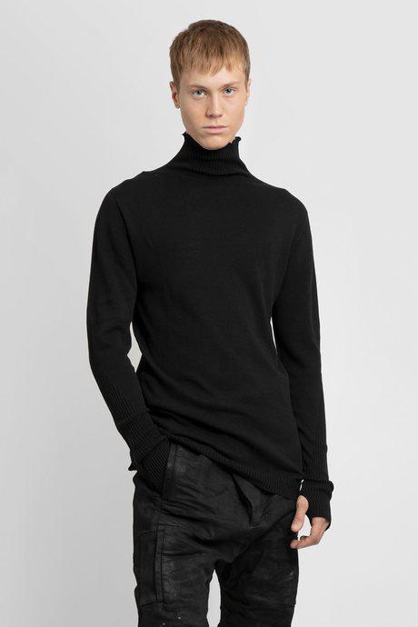 Boris Bidjan Saberi Men'S Black High-Neck Cashmere Sweater by BORIS BIDJAN SABERI