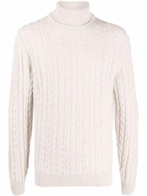 cable-knit jumper by BORRELLI