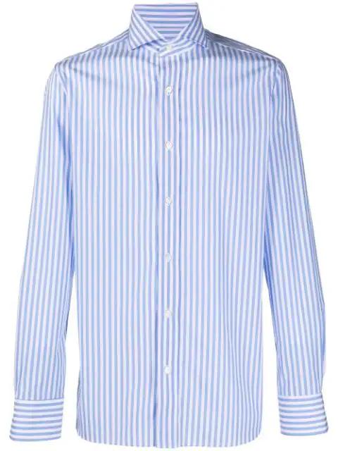 stripe-print shirt by BORRELLI