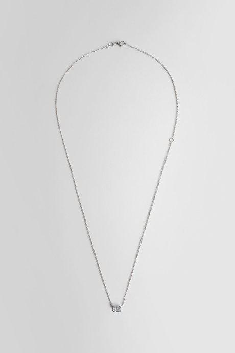Botier White Gold Chain With Oval Diamond by BOTIER