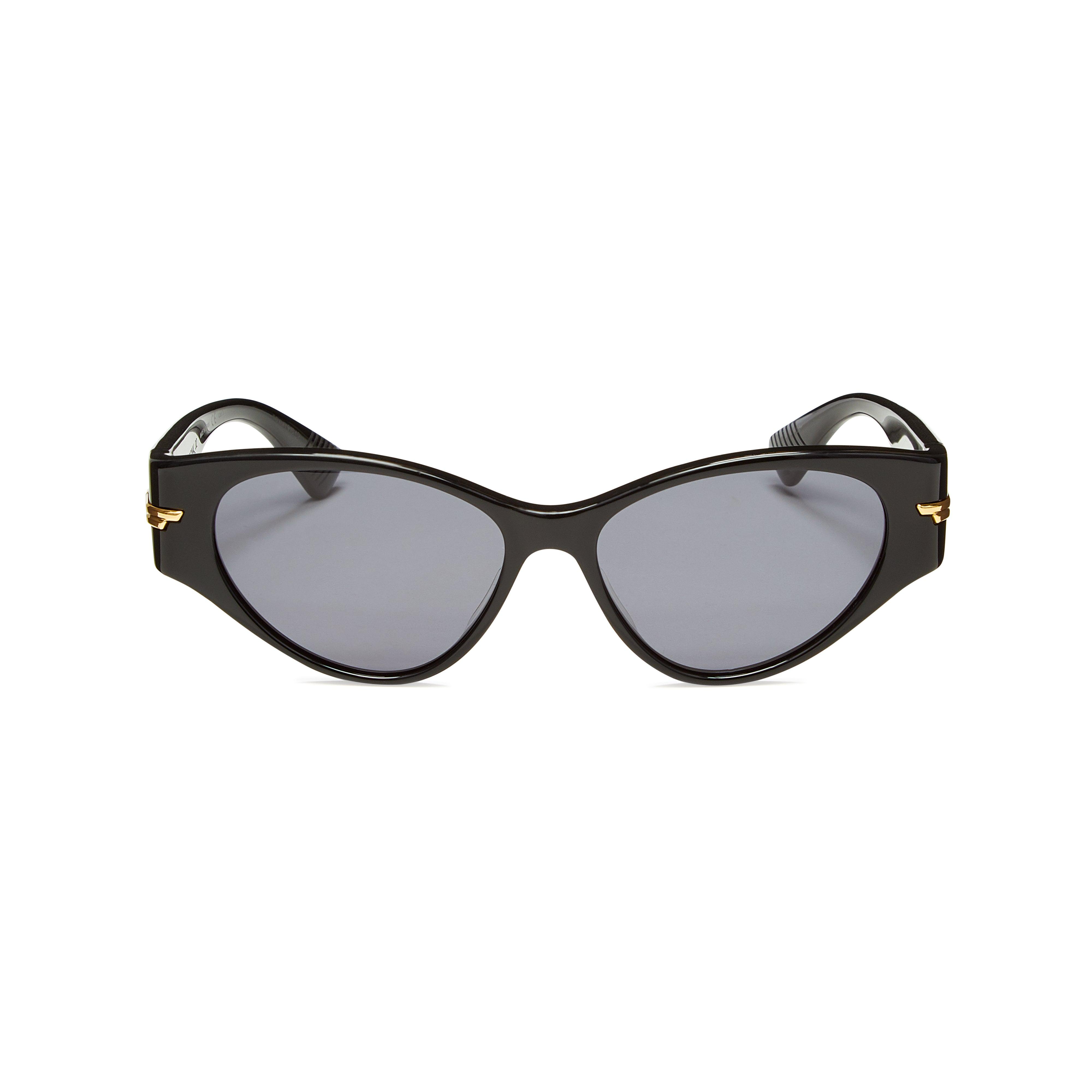 Bottega Veneta Women's Angle Sunglasses (Black) by BOTTEGA