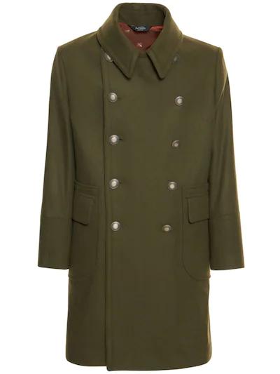 Double breast wool blend coat by BOTTEGA MARTINESE