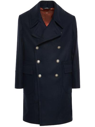 Double breast wool blend coat by BOTTEGA MARTINESE
