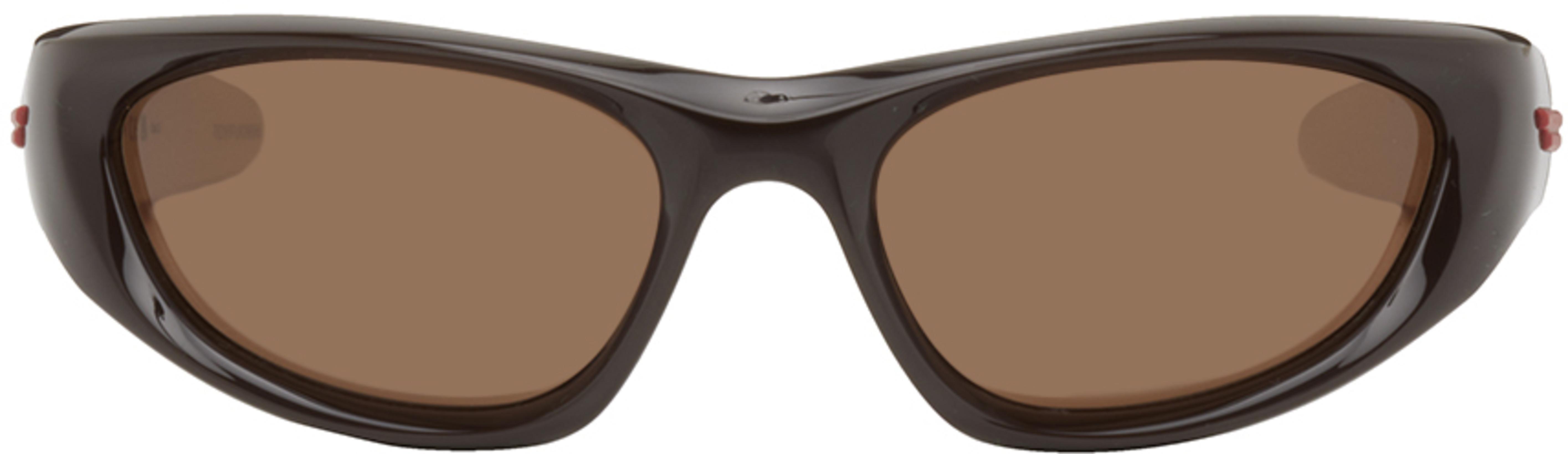 bottega veneta cone wraparound sunglasses