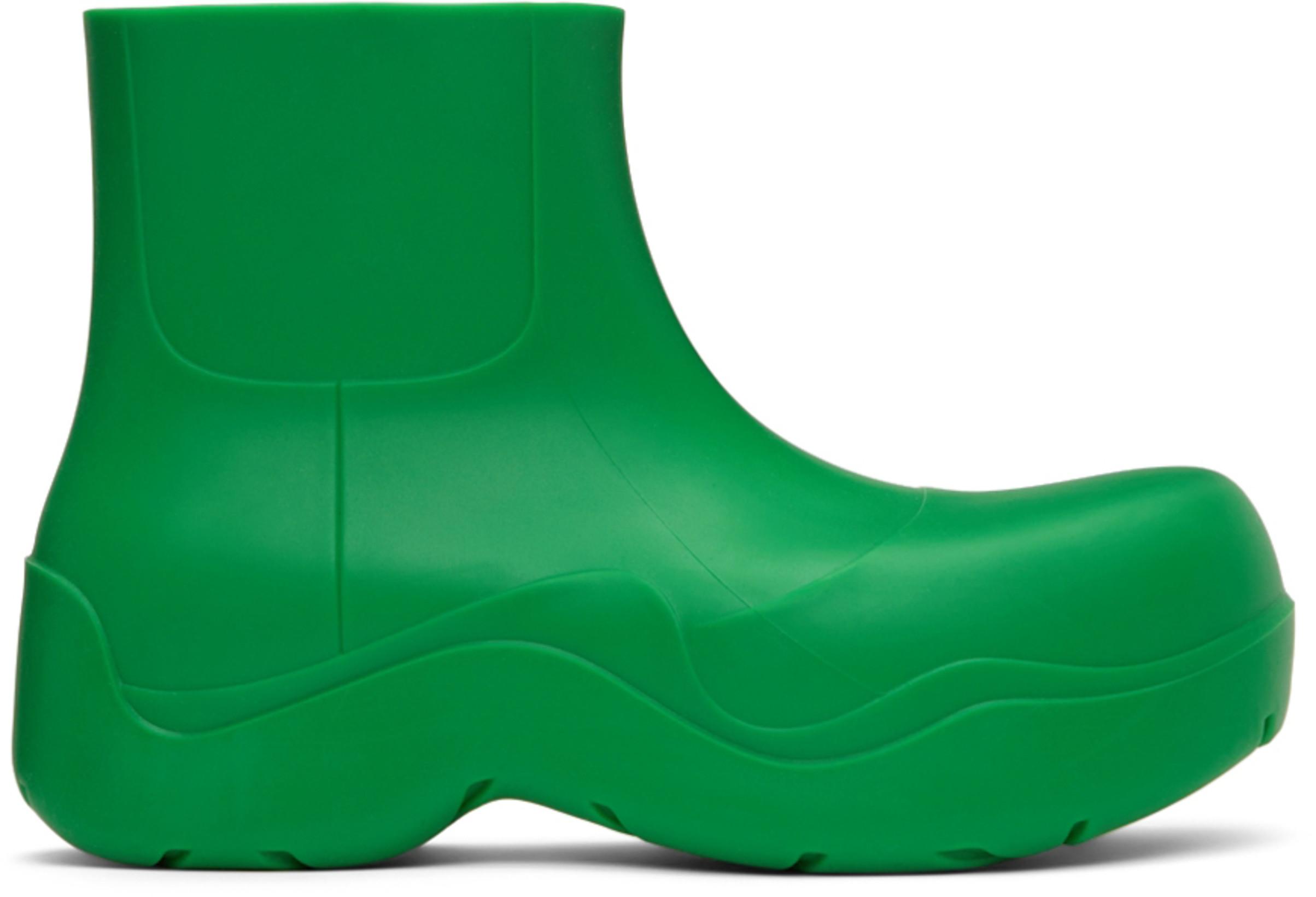 green bottega veneta shoes