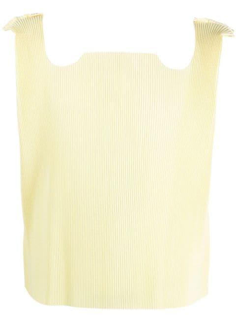 cut-out ribbed tank T-shirt by BOTTER