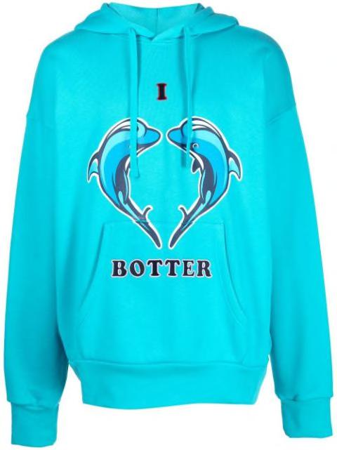 logo print hoodie by BOTTER