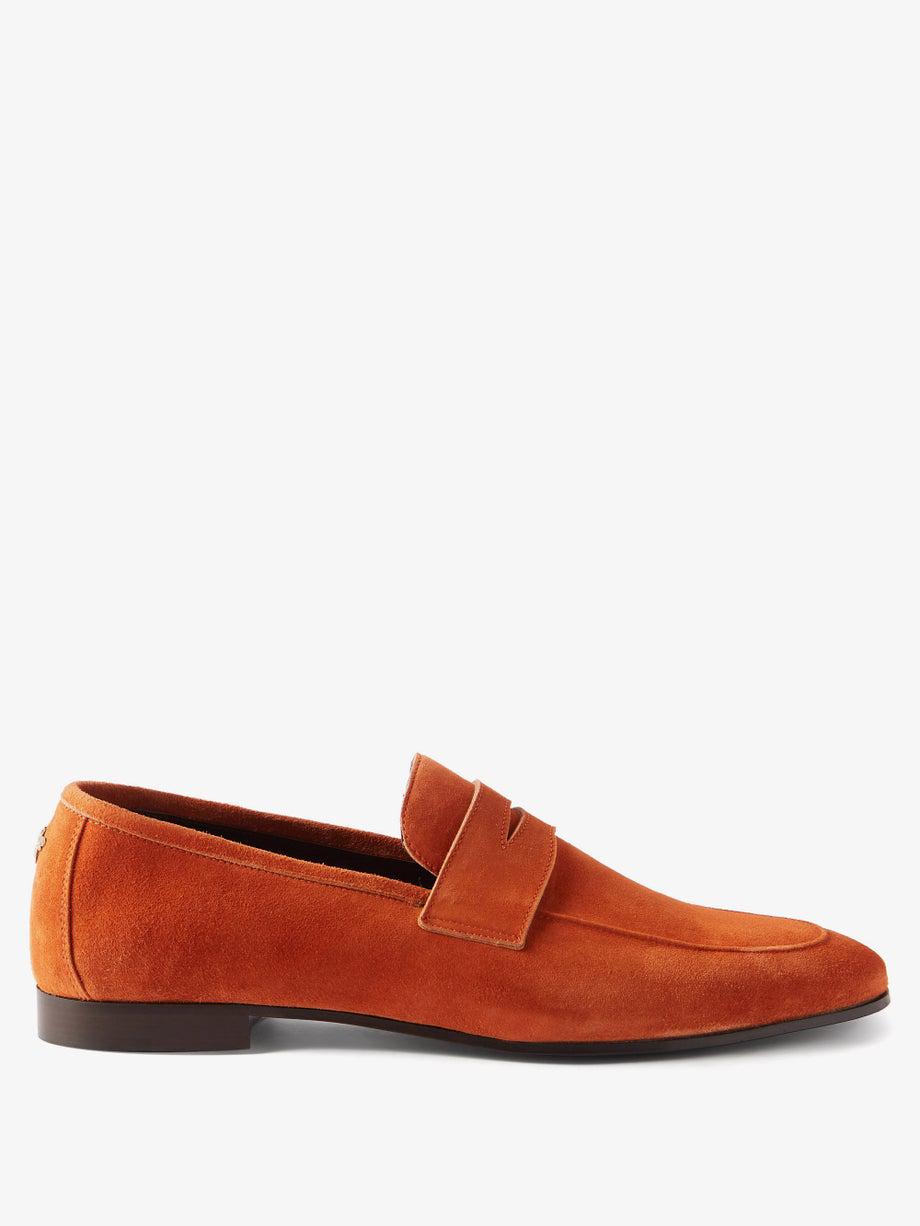 Ambre suede penny loafers by BOUGEOTTE
