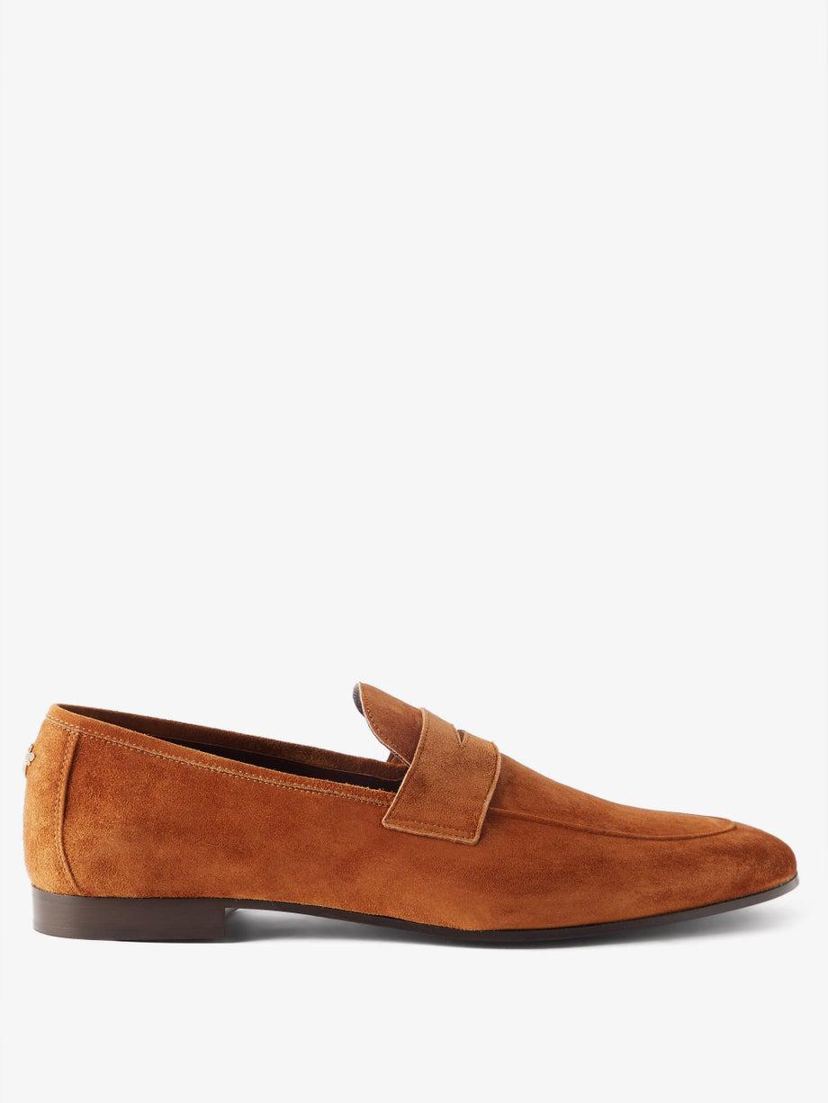 Suede penny loafers by BOUGEOTTE