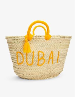 Dubai palm leaf basket bag by BOUTIQUE BONITA
