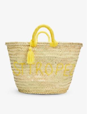 St Tropez palm leaf basket bag by BOUTIQUE BONITA