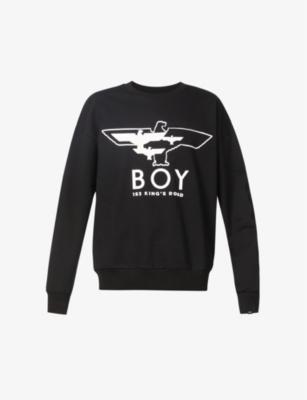 Eagle brand-print cotton sweatshirt by BOY LONDON