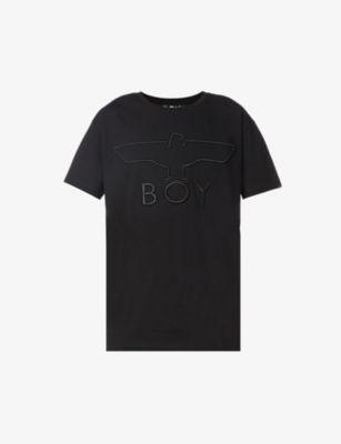 Logo-embroidered cotton-jersey T-shirt by BOY LONDON