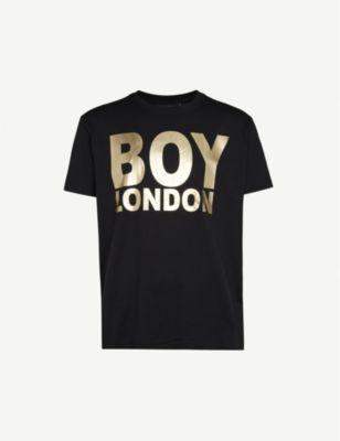 Logo-print cotton-jersey T-shirt by BOY LONDON