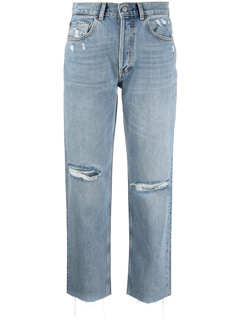 Tommy distressed straight-leg jeans by BOYISH