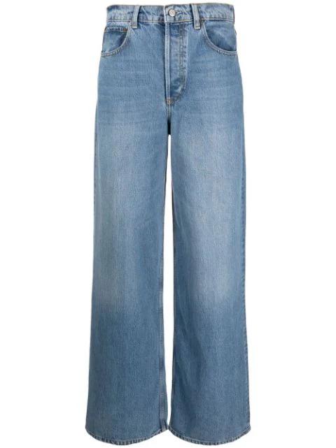 high-rise wide-leg jeans by BOYISH