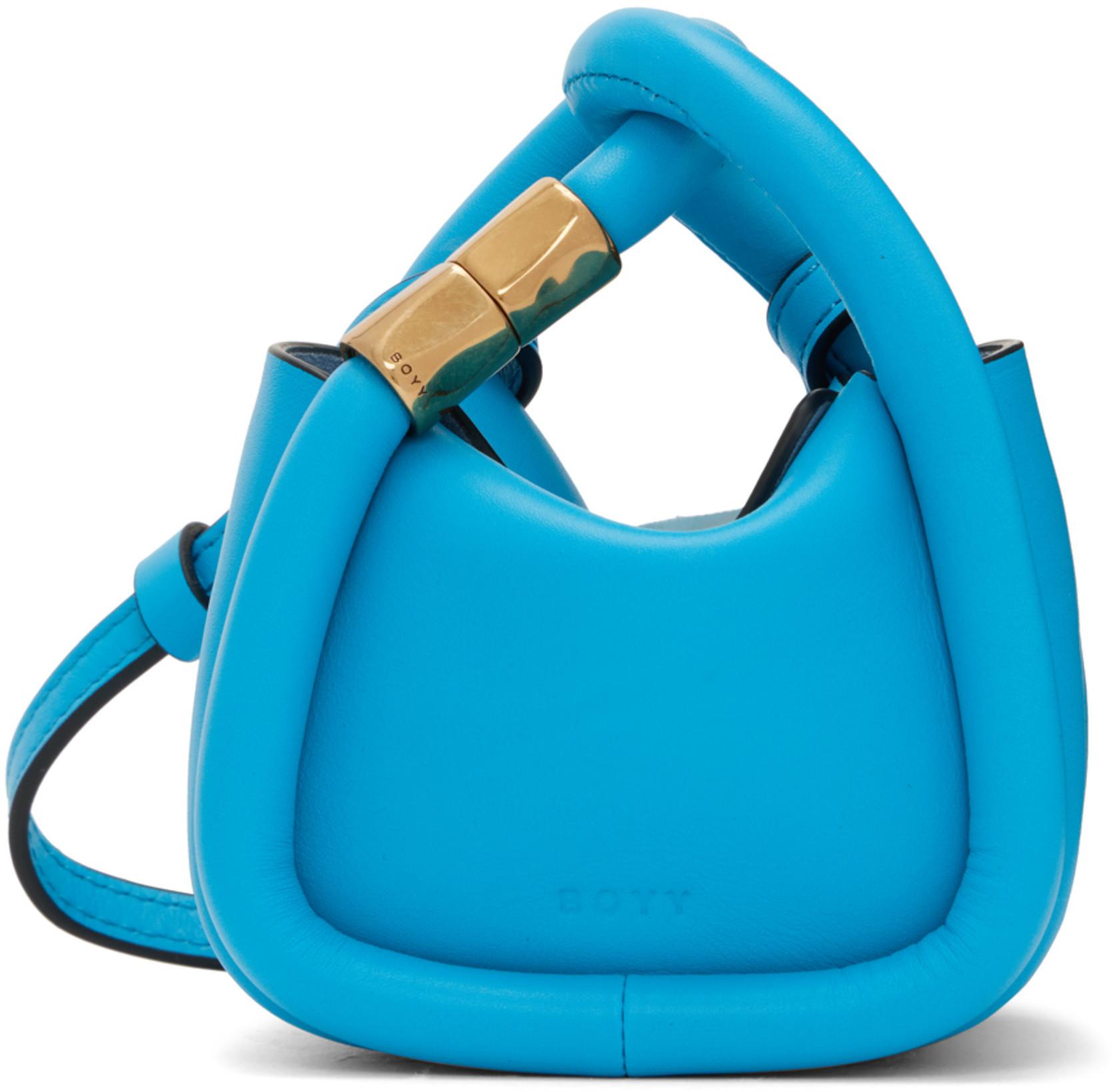 Blue Wonton Charm Shoulder Bag by BOYY