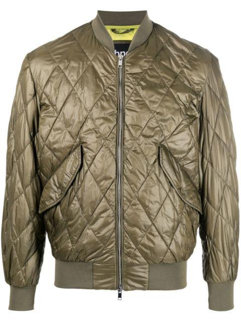metallic quilted jacket by BPD