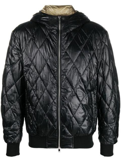 zip-up quilted jacket by BPD